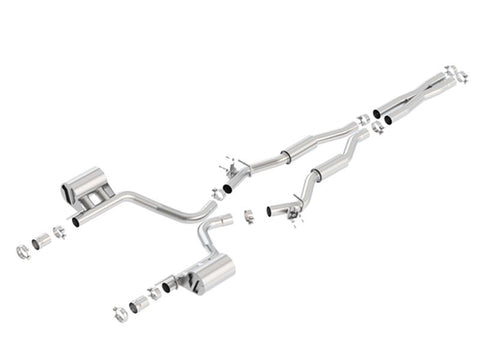 Borla 15-16 Dodge Challenger SRT 392 S-Type Catback Exhaust Single Split Rear Exit (No Tip) - 140677