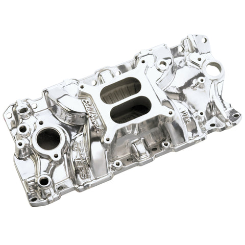 Edelbrock SBC Performer Eps Polished Manifold - 27011