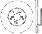 StopTech Power Slot 99-08 Acura TL (STD Caliber) / 01-03 CL / 04-10 TSX Front Right Slotted Rotor - 126.40046CSR