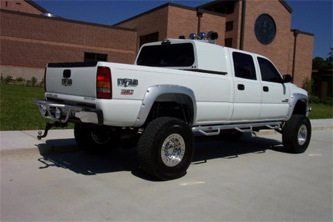 N-Fab Nerf Step 01-06 Chevy-GMC 1500/2500/3500 Crew Cab 8ft Bed - Gloss Black - Bed Access - 3in - C01115CC-6