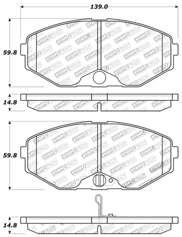 StopTech Performance Brake Pads - 309.05870