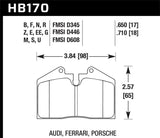 Hawk 1999 Ferrari F355 Front ER-1 Brake Pads - HB170D.650