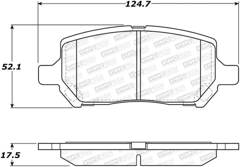 StopTech Street Select Brake Pads - 305.09560