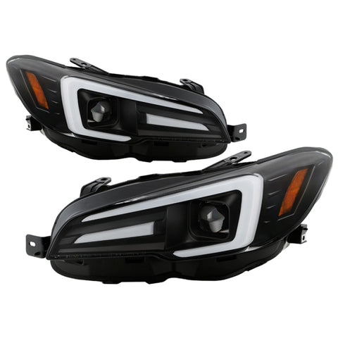 Spyder Subaru Impreza WRX 15-20 LED High-Power LED Headlights-Black PRO-YD-SWRX15LEDAP-SBSEQ-BK - 5088109