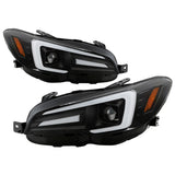 Spyder Subaru Impreza WRX 15-20 Halogen High-Power LED Headlights- Black PRO-YD-SWRX15HALAP-SBSEQ-BK - 5088093