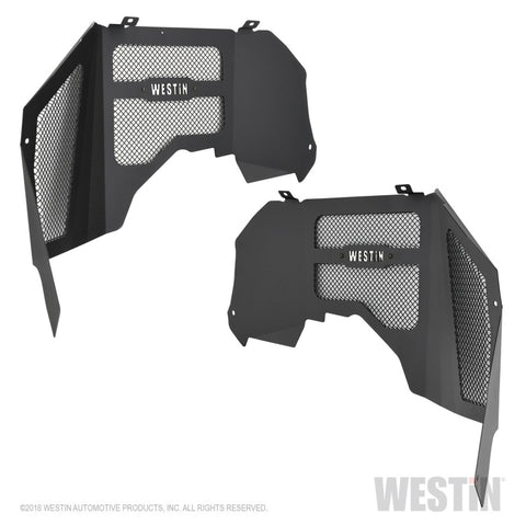 Westin 18-20 Jeep Wrangler JL Inner Fenders - Front - Textured Black - 62-11025