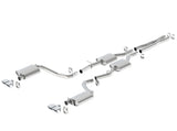 Borla 15-16 Dodge Challenger R/T 5.7L Dual Rectangle Angle Cut Dual Split Rear Exit ATAK Exhaust - 140628