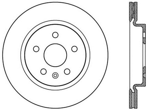 StopTech Sport Cross Drilled Brake Rotor - Front Left - 128.62127R