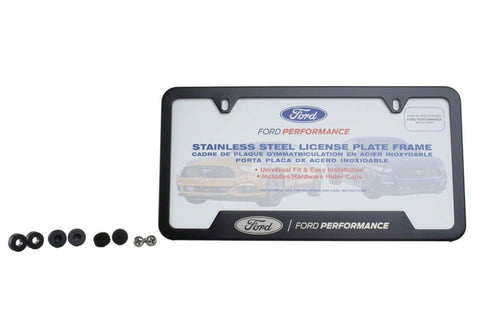 Ford Racing Stainless Steel Ford Performance License Plate Frame - Black - M-1828-SS304BK