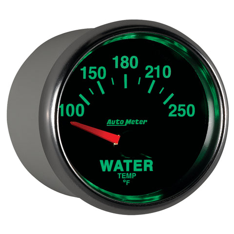 Autometer GS 52mm 100-250 Deg F Short Sweep Electronic Water Temperature Gauge - 3837