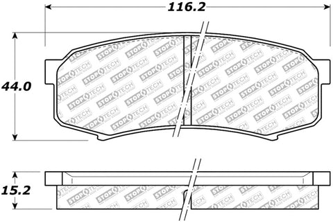 StopTech Street Select Brake Pads - Front - 305.06060