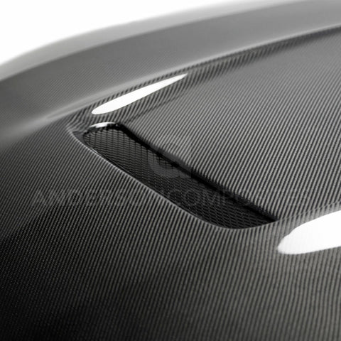Anderson Composites 2018 Ford Mustang Type-GR Double Sided Carbon Fiber Hood - AC-HD18FDMU-GR-DS