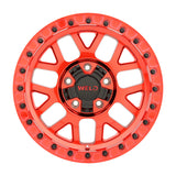Weld Off-Road W905 17X9 Cinch Beadlock 6X135 6X139.7 ET-12 BS4.50 Candy Red / Red Ring 106.1 - W90579098450