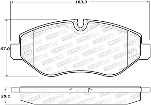 StopTech Street Brake Pads - Front - 308.13160