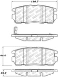 StopTech Street Select Brake Pads w/Hardware - Rear - 305.12750