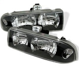 Spyder Chevy S10 98-04/Chevy Blazer 98-05 Crystal Headlights Black HD-YD-CS1098-BK - 5012425