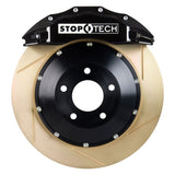 StopTech Porsche 911 05-10 Carrera Front BBK ST-60 Caliper Black / 2pc Zinc Slotted 380x32mm Rotor - 83.781.6800.53