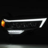 AlphaRex 14-20 Toyota 4Runner NOVA LED Proj Headlights Plank Style Alpha Black w/Activation Light - 880723