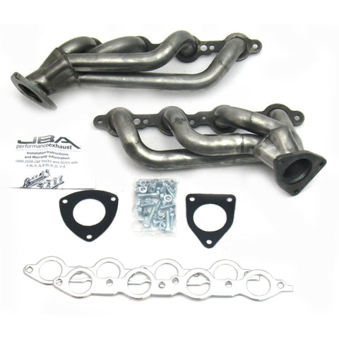 JBA 03-06 GM Truck 6.0L LS w/o EGR 1-5/8in Primary Raw 409SS Cat4Ward Header - 1850S-3