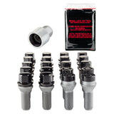 McGard 5 Lug Hex Install Kit w/Locks (Cone Seat Bolt) M14X1.5 / 17mm Hex / 28.0mm Shank L. - Black - 67200BK