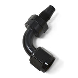 Russell Performance -8 AN 90 Degree Hose End Without Socket - Black - 615173