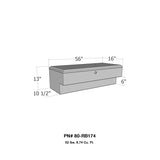 Westin/Brute LoSider Side Rail 56in Box - Aluminum - 80-RB174