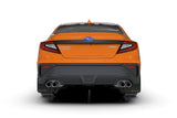 Rally Armor 2022 Subaru WRX Black UR Mud Flap w/ Orange Logo - MF92-UR-BLK/OR