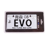 NRG Mini JDM Style Aluminum License Plate (Suction-Cup Fit/Universal) - EVO - MP-001-EVO