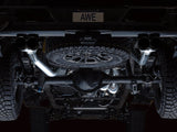 AWE Tuning 22-23 GMC Sierra 1500 AT4X 6.2L 0FG Catback Split Dual (Flat Bumper) - Diamond Black Tips - 3015-43284