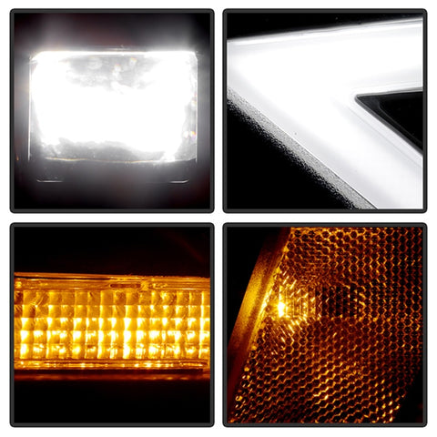 Spyder Apex 14-20 Toyota 4Runner High-Power LED Module Headlights - Black (PRO-YD-T4R14AP-SEQ-BK) - 5088697