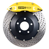 StopTech 91-05 Acura NSX Rear BBK w/Yellow ST-40 Calipers Drilled 328x28mm Rotors Pads SS Lines - 83.055.0043.82