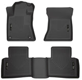 Husky Liners 19-23 Nissan Altima WeatherBeater Black Front & Second Seat Floor Liner - 99381