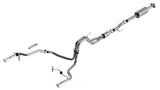 Borla F-150 2021 5.0L 4dr CC SB EC STB Lariat/KR/Platinum/LTD 3/2.25 SRE Cat-Back S-Type CHR Tips - 140866