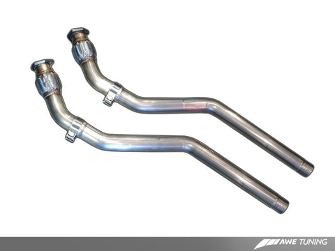 AWE Tuning Audi B8 4.2L Non-Resonated Downpipes for S5 - 3215-11036