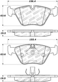 StopTech Street Touring 04-09 BMW X3 (E38) / 06-09 Z4 3.0(E86) Front Brake Pads - 308.09460