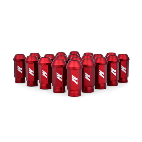 Mishimoto Aluminum Locking Lug Nuts M12x1.5 20pc Set Red - MMLG-15-20LRD