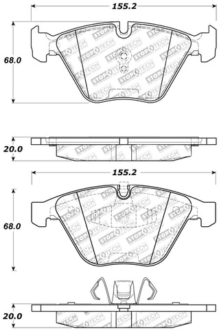 StopTech Performance Brake Pads - 309.12600