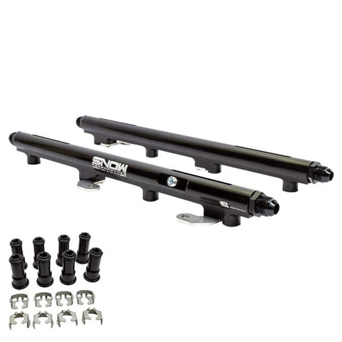 Snow 2005+ Hemi 5.7L/6.1L/6.4L 34mm Injector Height Return Style Billet Fuel Rail Kit - SNF-34111