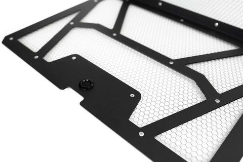 Agency Power 14-18 Polaris RZR XP 1000/XP Turbo Vented Engine Cover - Matte Black/Raw Alum. Mesh - AP-RZR-111-FMB-MRAW