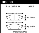 Hawk 07 Chevy Tahoe LTZ LTS Rear Brake Pads - HB568Y.666