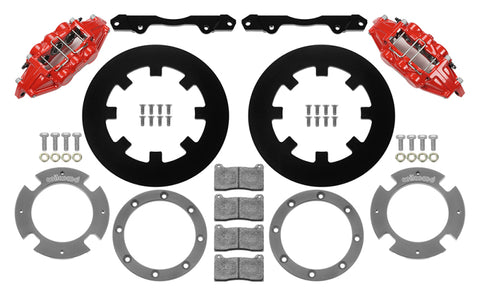 Wilwood 17-21 Can-Am X3RS Red 6-Piston Front Kit 11.25in - Undrilled Rotors - 140-16628-R