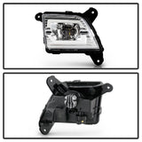 Spyder 19-20 Chevy Silverado 1500 OEM Style Full LED Fog Light w/Switch - Clear (Wont Fit RPO U12) - 5086983