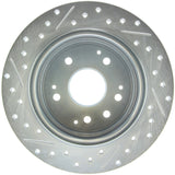 StopTech Select Sport 04-08 Acura TL Drilled & Slotted Rear Driver Side Sport Brake Rotor - 227.40061L