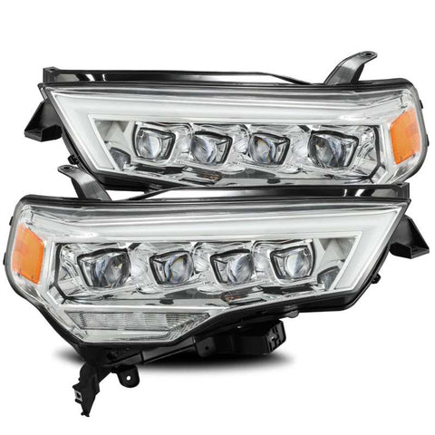 AlphaRex 14-20 Toyota 4Runner NOVA LED Projector Headlights Plank Style Chrome w/Activation Light - 880724