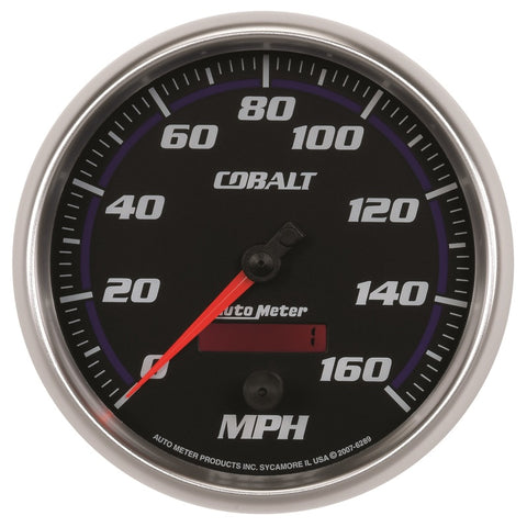 Autometer Cobalt 5in 160mph In-Dash Electronic Programmable Speedometer - 6289