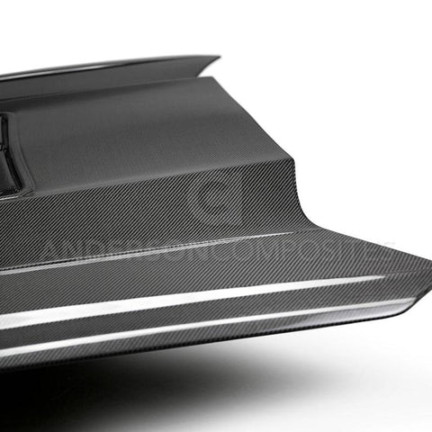 Anderson Composites 16-19 Chevrolet Camaro Double Sided Carbon Fiber Type-T2 Style Hood - AC-HD19CHCAM-T2-DS