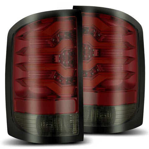 AlphaRex 14-18 GMC Sierra 1500 PRO-Series LED Tail Lights Red Smoke - 630020