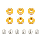 Mishimoto Small Fender Washer Kit (6pcs) - Gold - MMFW-SM-6GD