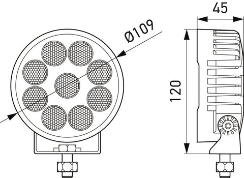 Hella ValueFit LED Work Light TR3000 LED MV CR LT - 357113002