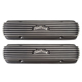 Edelbrock Valve Cover Classic Series Pontiac 1962-1979 301-455 CI V8 Black - 41303